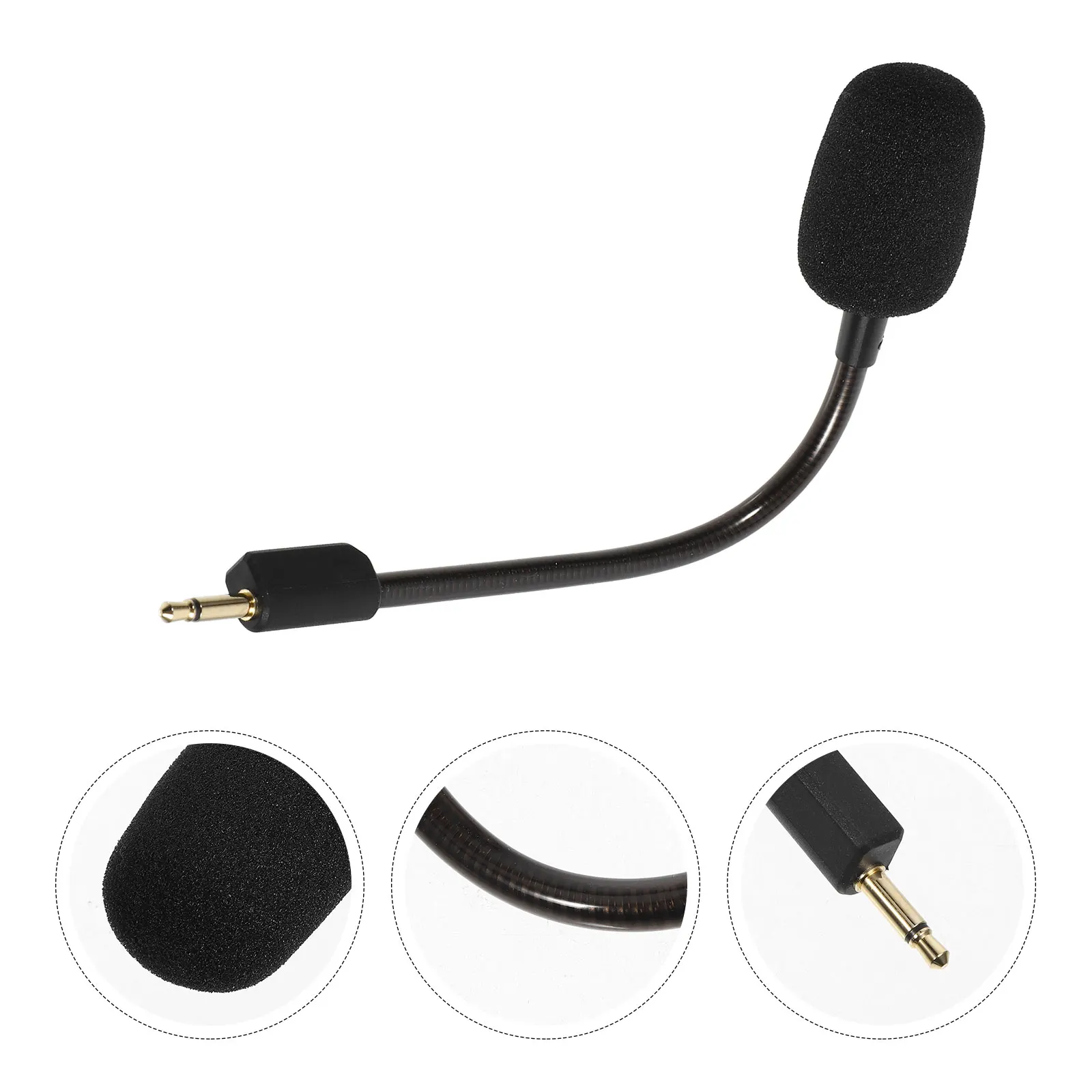 

Noise-Canceling Microphone Replacement For V2 Se Wireless Gaming Mic Black Durable Easy Install