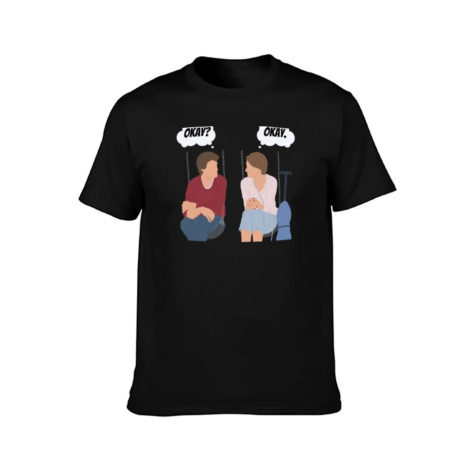 The fault in our stars Hazel and Augustus T-Shirt, Summer Casual Cotton Tee, Oversized Streetwear Tops, Vintage Graphic Print