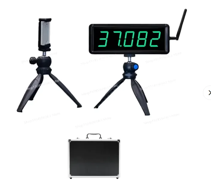 Wireless battery-powered laser timer, suitable for sprint competitions, speed training, and scooter racing.