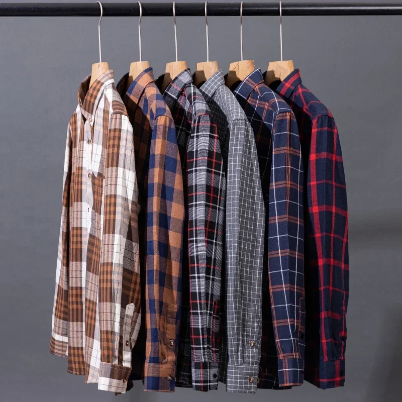 

plus size 100%cotton long-sleeve shirts for men slim fit formal shirt elegant plain shirt office Full clothes camisa ropa hombre