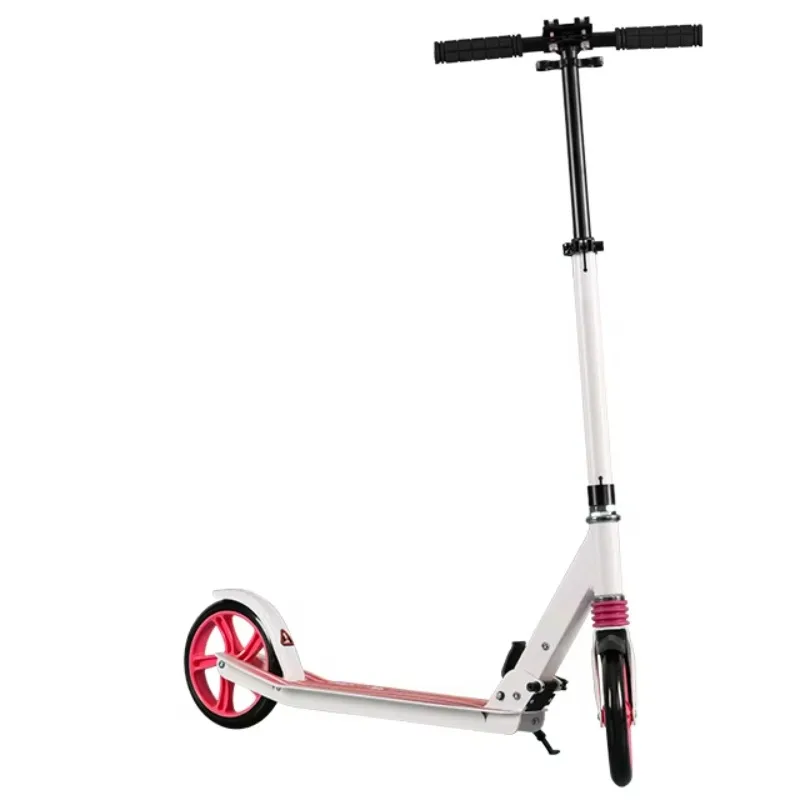 

STLF Full Aluminium Foldable 200mm Pu Wheels Adult Kick Scooter Double Suspension Cheap Scooter