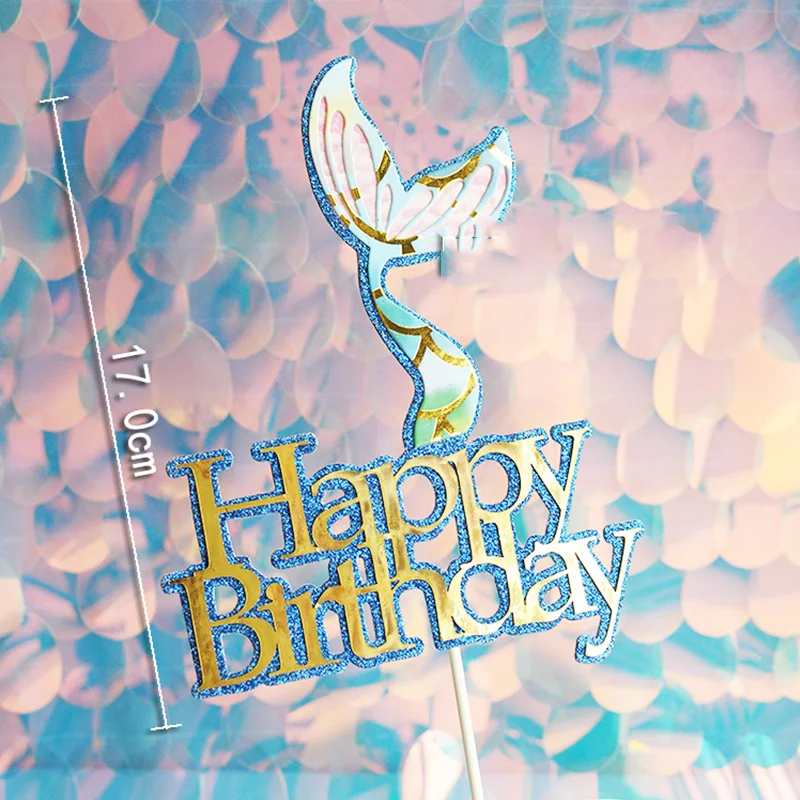 Meerjungfrau Prinzessin Kuchen Topper Muschel Korallen Algen Mädchen Jahre alt Geburtstag Party Marine Thema Kuchen Dekorationen für Baby Dusche – Detail 9