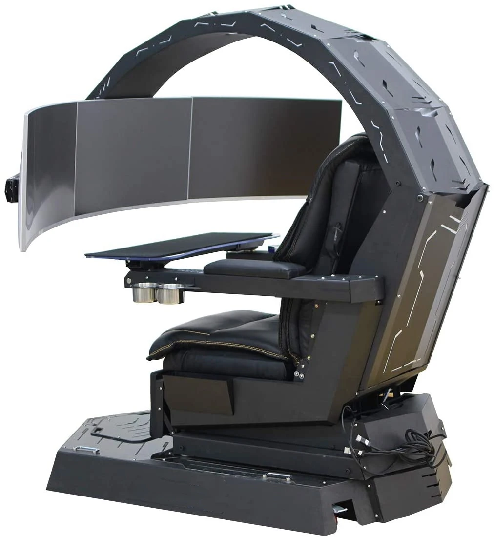 for China Manufacturer Triple Monitors Ergonomics Cool Integrated Cockpit Office Gaming Chair from China