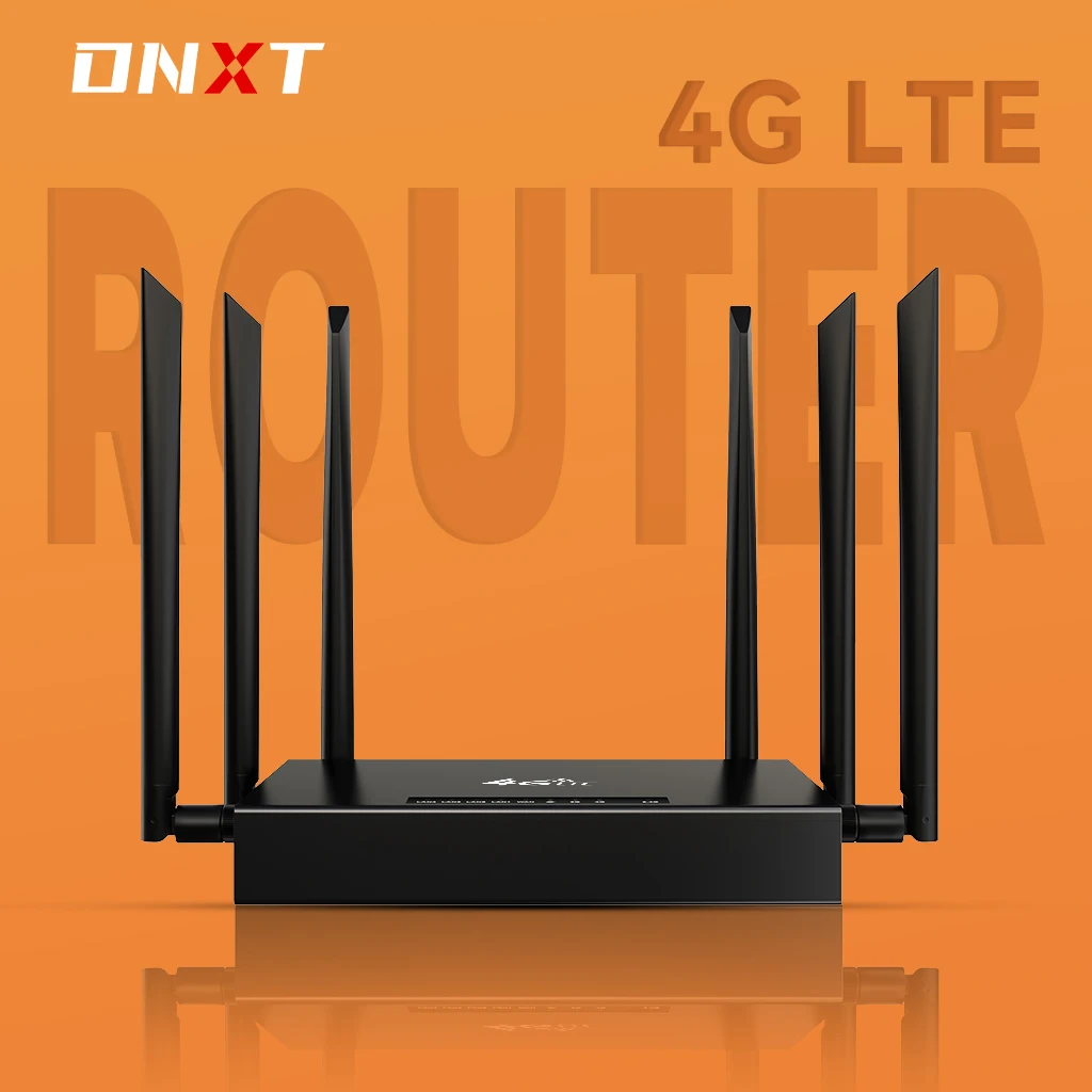 

DNXT ED128 WIFI6 4G Маршрутизатор Съемная антенна на присоске 6 Антенна Металлический корпус промышленного класса