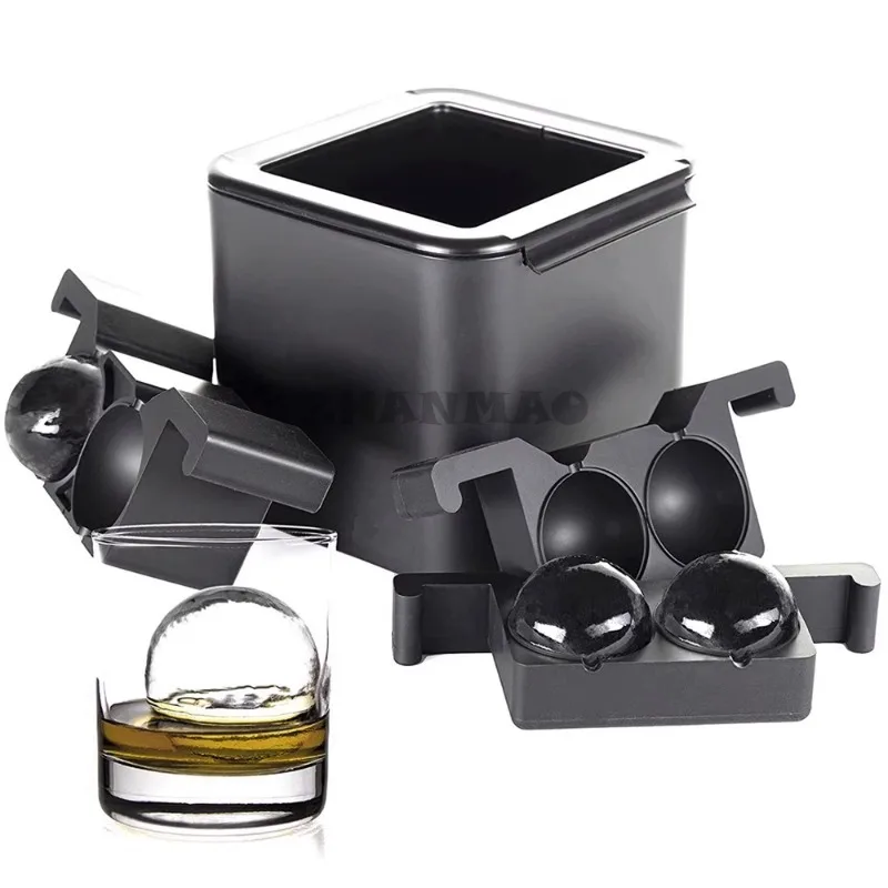 High Transparency Bubble Free Ice Hockey Square Diamond Ice Grid Production Bar Whiskey Specific Silicone Large Ice Cube Mold