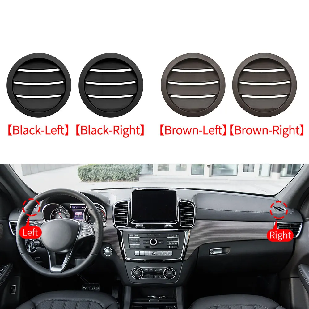 For Mercedes W166 W292 Car Left RIght Air Conditioning AC Vent Grille Outlet Round Cover Panel For Benz M ML GL GLE GLS Class