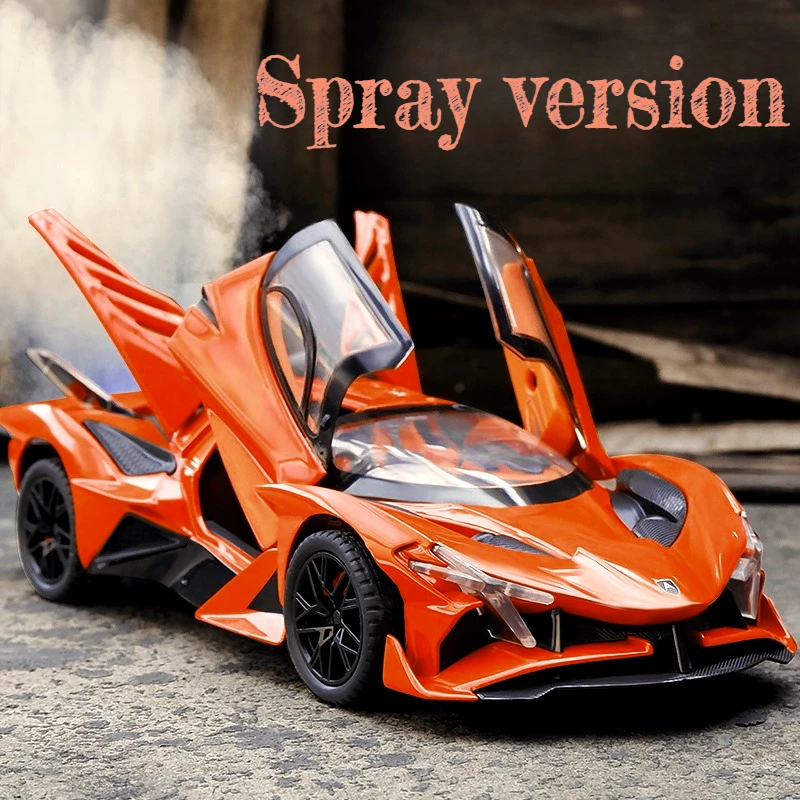 

1:24 Apollo EVO spray version alloy car model simulation sports car desktop ornament high-end model gift