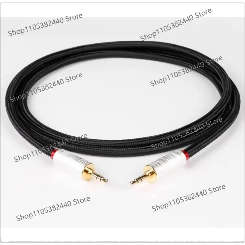 Hifi audiophile grade  copper aux car audio cable 3.5mm male-to-male   connected speaker sound card gold-plated connector BB104