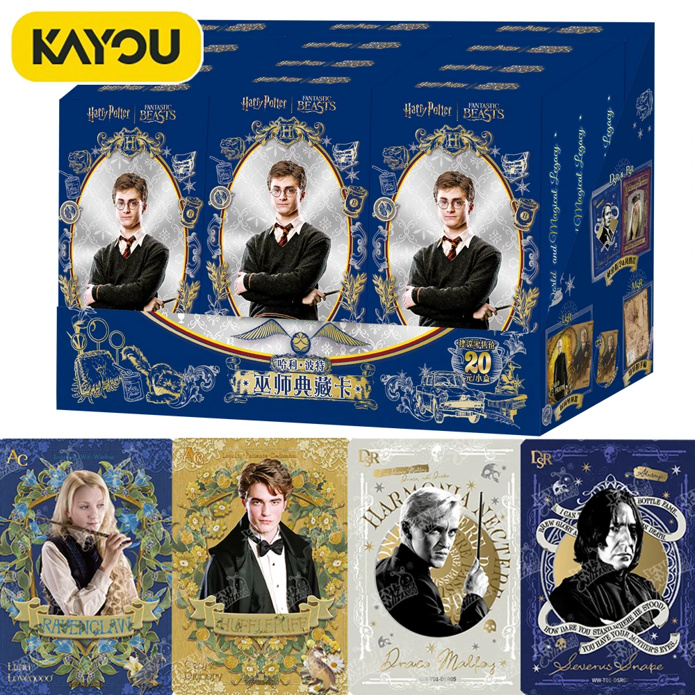 

Оригинальные коллекционные карты Kayou Harry Potter, периферийные устройства для фильмов, глобальный исследовательский тур, карты с драгоценными рукописями, забавные креативные подарки