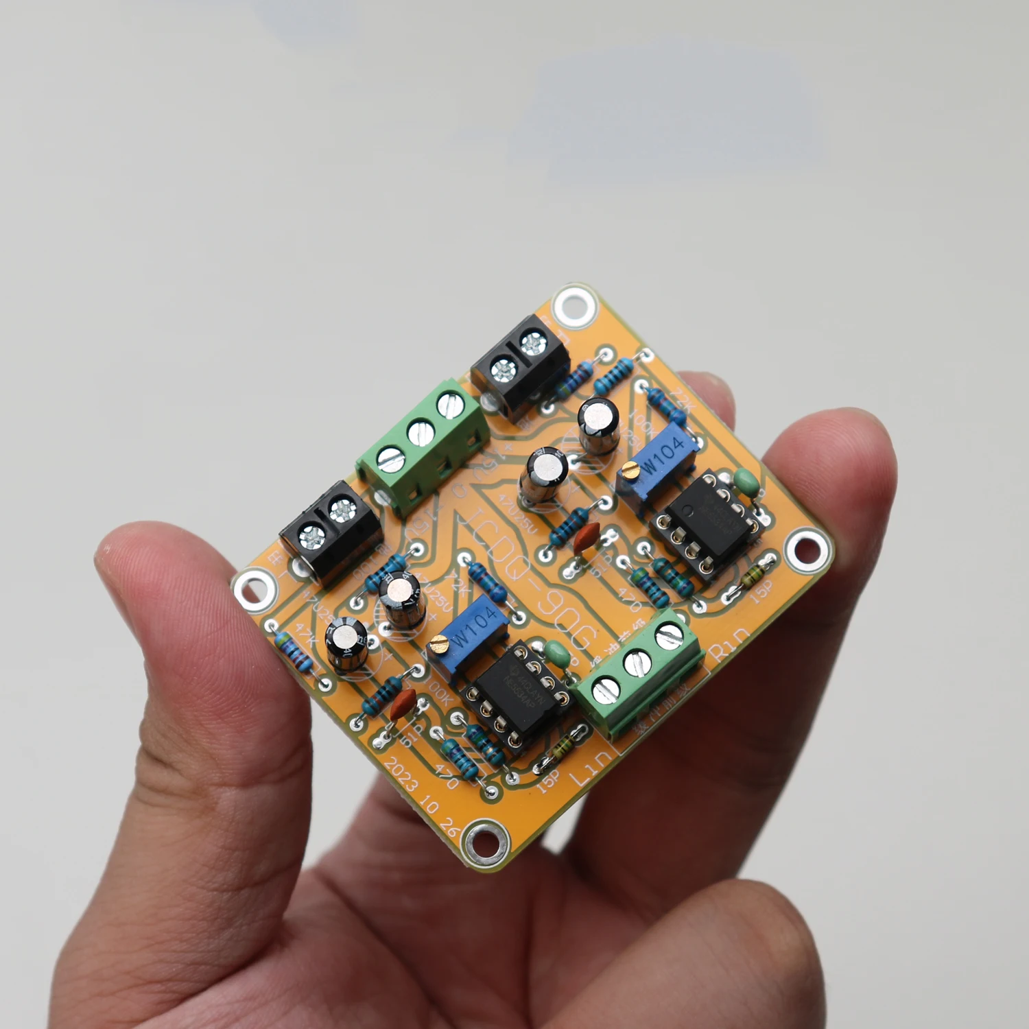 NE5534 DC Buffer Stereo OP-AMP Preamp Board OPA627 AD847 AD797 OPA637 Single op amp HIFI Audio Upgrade Preamplifier Module Ultra