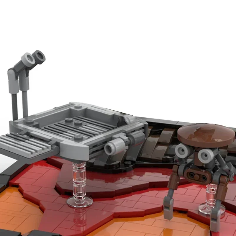 Moc blocos de construção estrela filme o duelo final dos soldados modelo tecnologia tijolos diy montagem brinquedo construção presentes do feriado