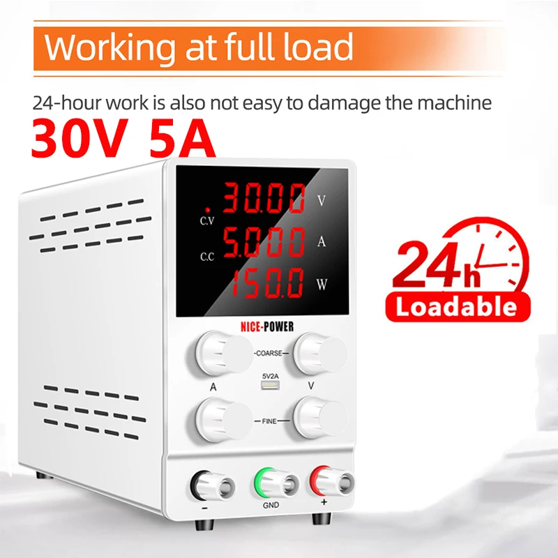 30V 10A DC Voeding Verstelbare Digitale Display Laboratorium Voeding Spanningsregelaar 60V 120V Onderhoud Snelle verzending