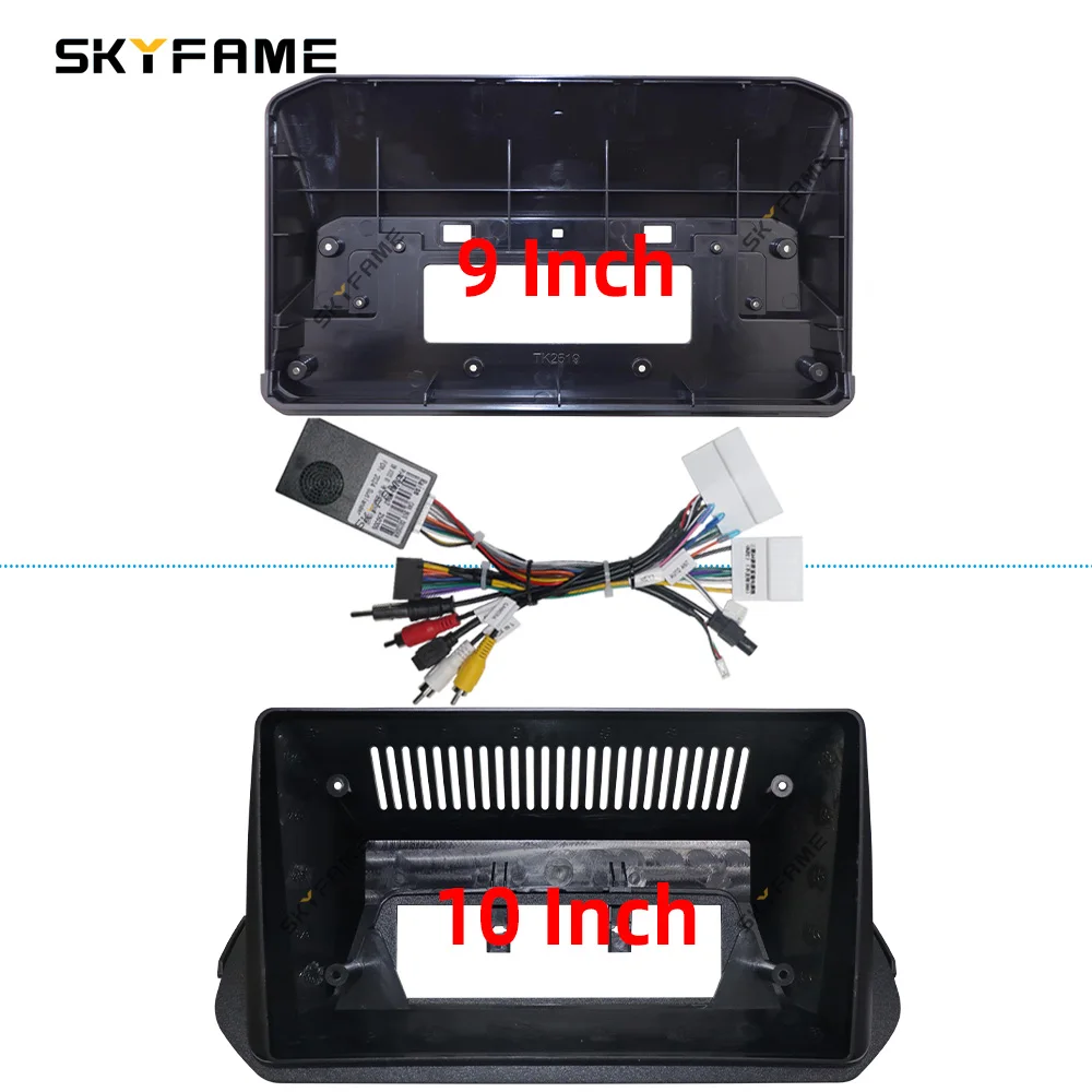 SKYFAME Car Frame Fascia Adapter Canbus Box Decoder Android Radio Dash Fitting Panel Kit For Mitsubishi Outlander Triton