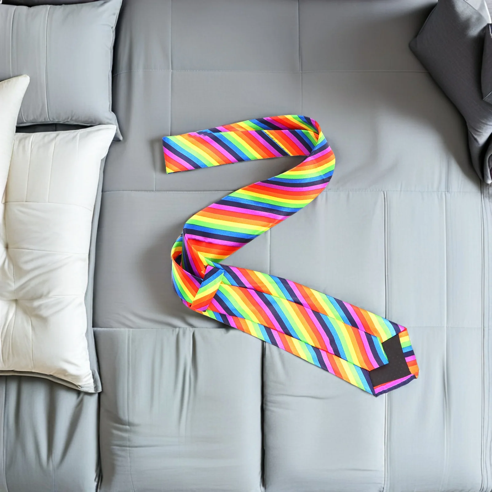 1 قطعة ربطة العنق الطباعة قوس قزح 5 سنتيمتر عرض دائم زي التعادل مريحة عادية مهرجان الحفلات ملحق ربطة العنق #3