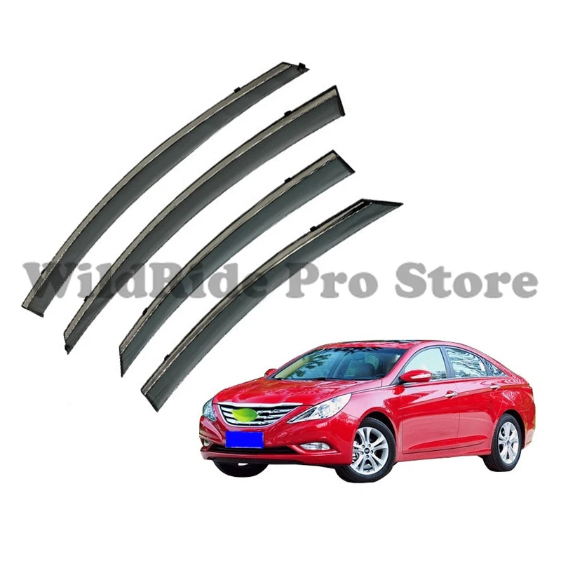 

1 set Incredibly Original Window Deflectors for Hyundai Sonata 2011-2014 Durable Rain Guards Vent Visors Wind Deflector