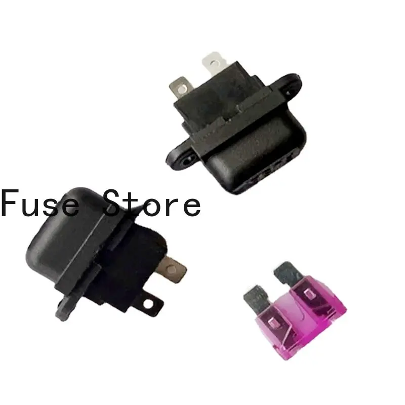 10PCS Car Mid-plug Fuse Holder With Cover Black  Box   Sub-cover