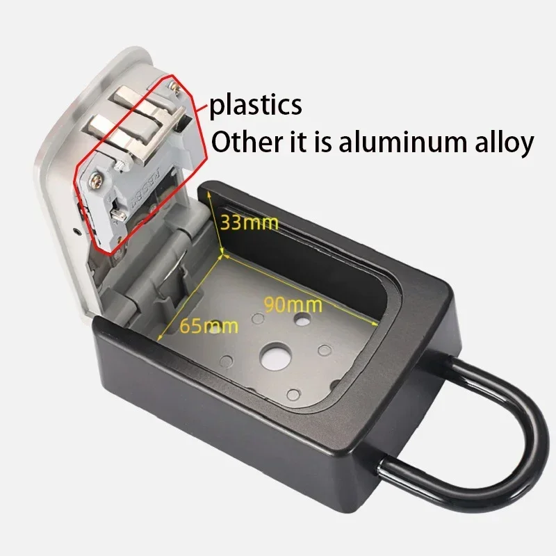 Secure External Password Storage Padlock, Combination Lock Key, Safe Key Box, Lock Boxes