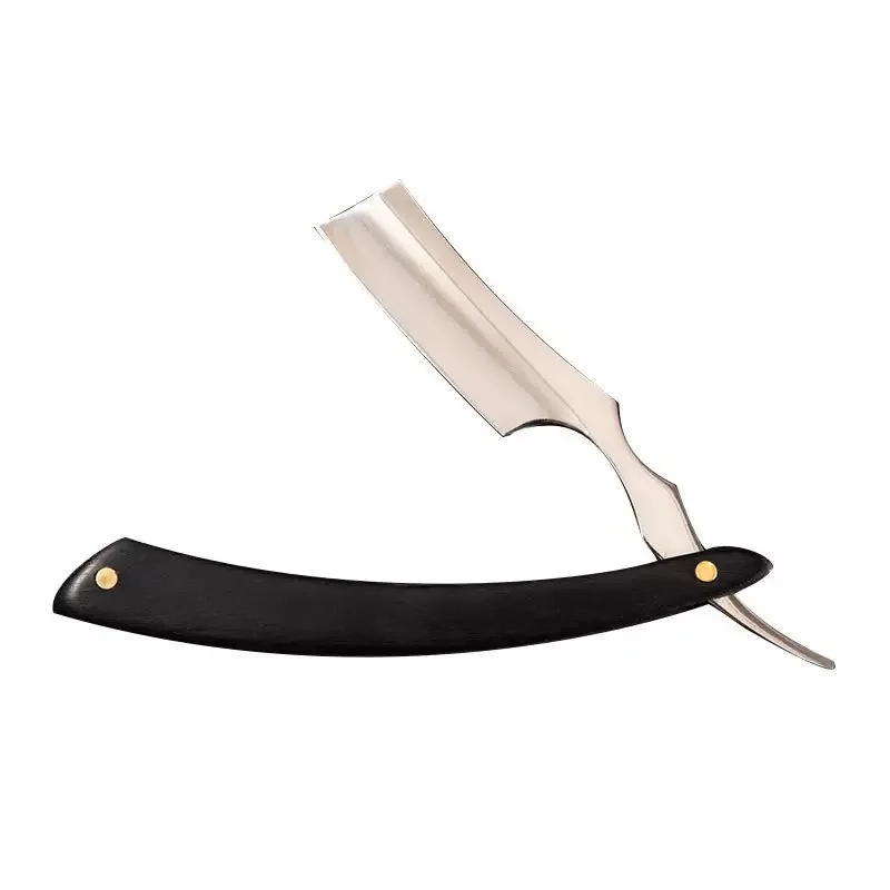 Cut Throat Straight Razor Wood Professional Barber Ebony Men Razor Folding Razor Hardened Steel Hardness Sharp Straight