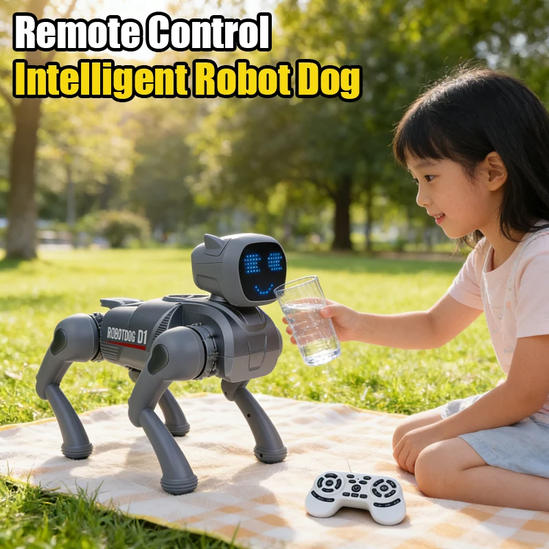 Intelligent Robot Dog Puppy App 2.4G Remote Control Toys Simulation Smart Mechanical Dog with Voice Dialogue Programming Toys