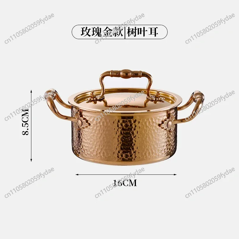304 Stainless Steel Inflatable Personal Hot Pot Gas Stove Club-Style Individual Hot Pot One Pot Per Person Premium Home Use