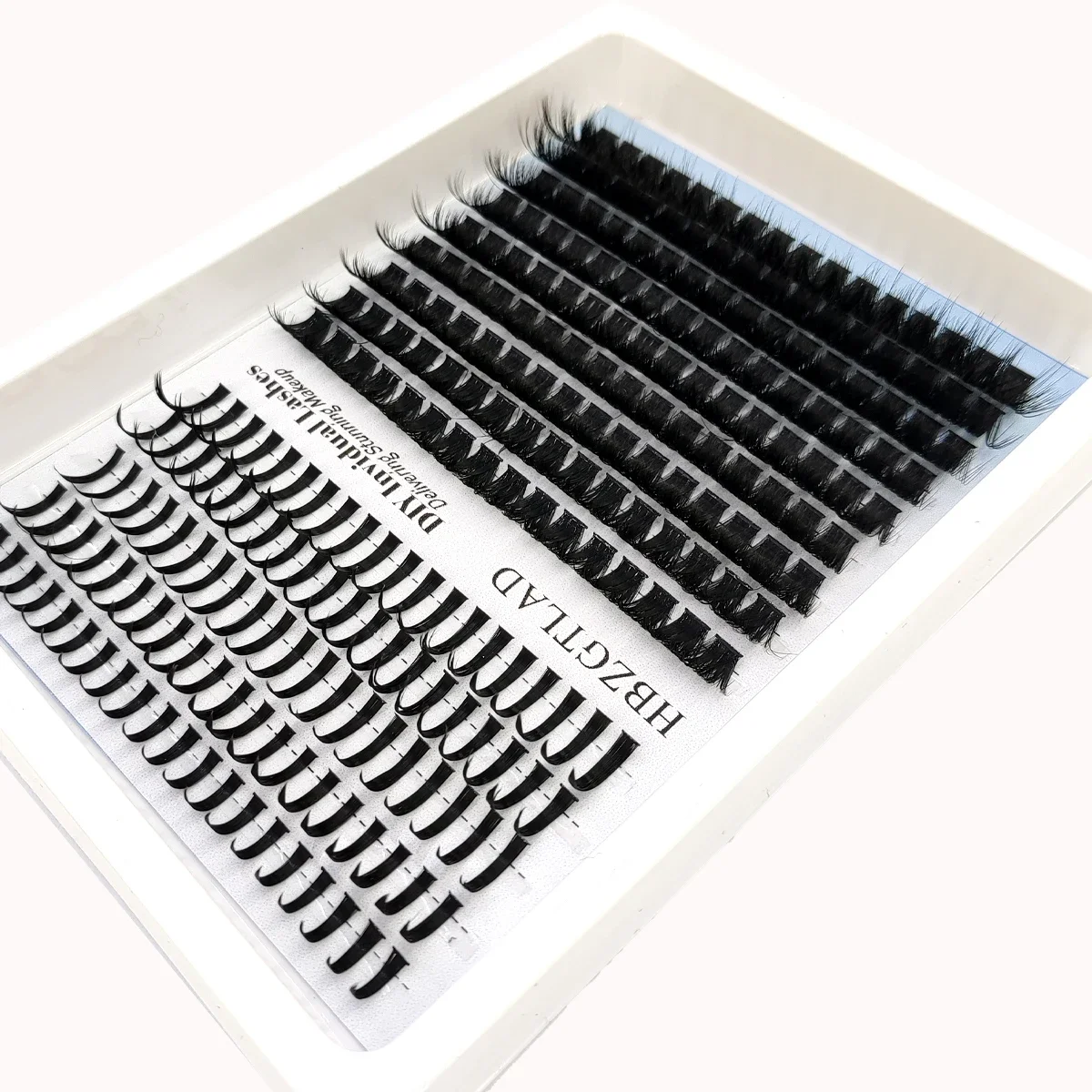 HBZGTLAD 80D/100D Wimpernbüschel mit Basis und spitzem Volumen, DIY Anime-Wimpernbüschel, verlängert Wimpern – Detail 11