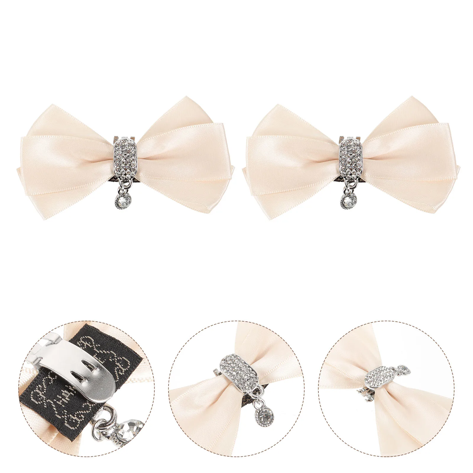

Shoe Buckle Decoration Birthday Clip Clips Women Button Engagement Bowknot Shape Charm Rhinestones Shoes