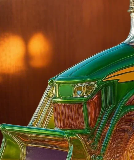 

Liquor Decanter 3D Tractor Shaped Wine Bottle Glass Storage Ornament Decanter Decoration for Men Women Bar Family Cabinet