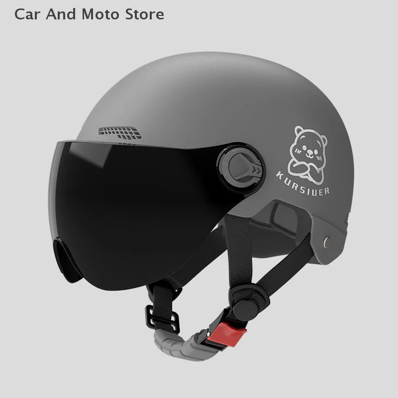 

1 Piece Battery Motorcycle Summer Universal Four-season Sun Protection Safety Helmet Half Helmet Electric Car Women's Helmet