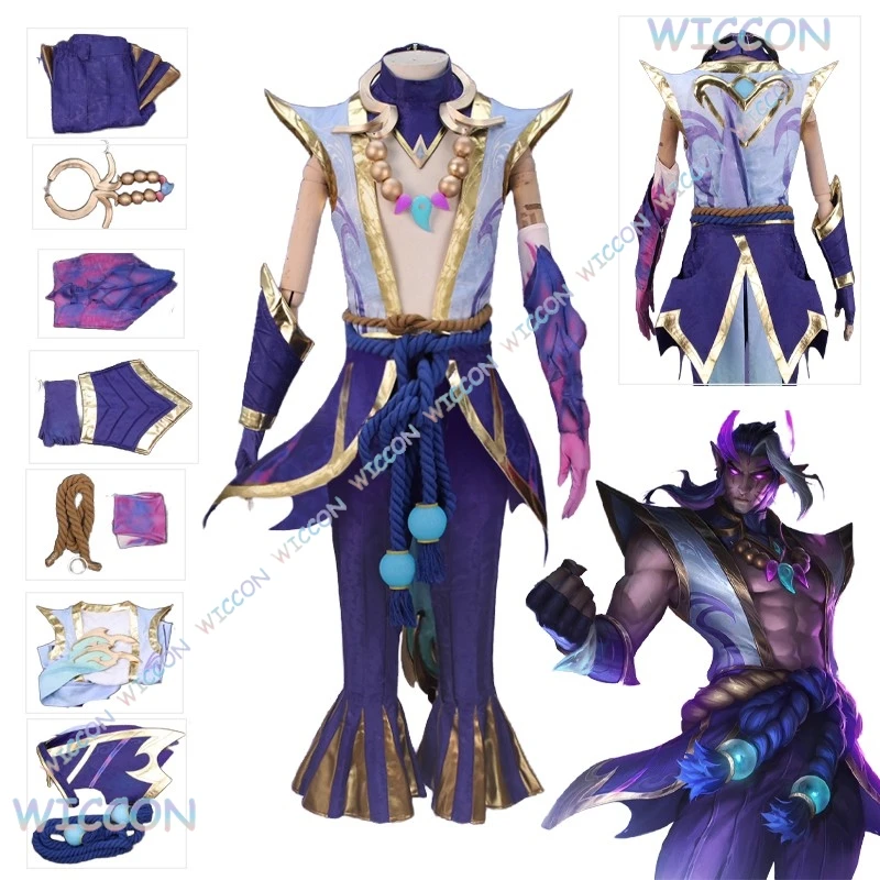 

[WUHU] Игра LOL Varus Soul Lotus Varus Косплей Костюм Опора Cos Аниме Вечеринка Униформа Взрослых Мужчин Хэллоуин Играть Ролевая Одежда Одежда