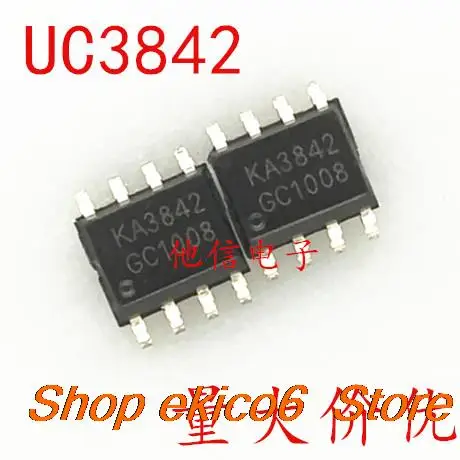 20pieces Original stock  UC3842AN 3842 UC3842A KA3842 UC3842 8 SOP-8