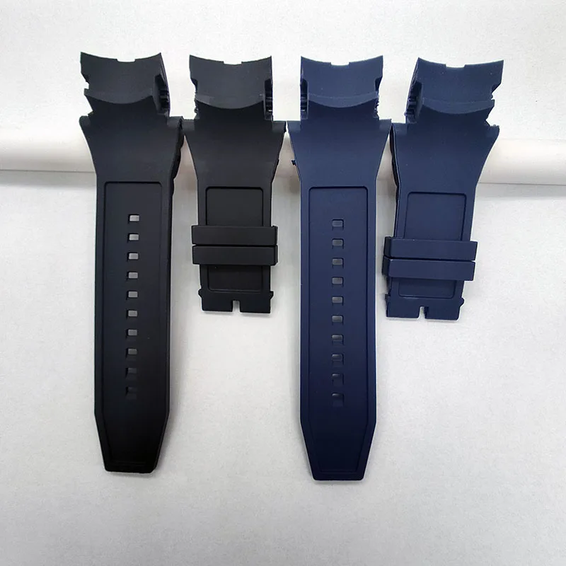 Quality Rubber Silicone Black Dark Blue Watchband for Invicta Diving Male Reserve Sport Specific Lugs Watch Wristband Strap 26mm