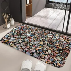 3DTrue Stone Pattern Rugs Living Room Mat Kitchen Carpet Rug for Bedroom Mats Doormat Entrance to Home Decor Items Choice Foot