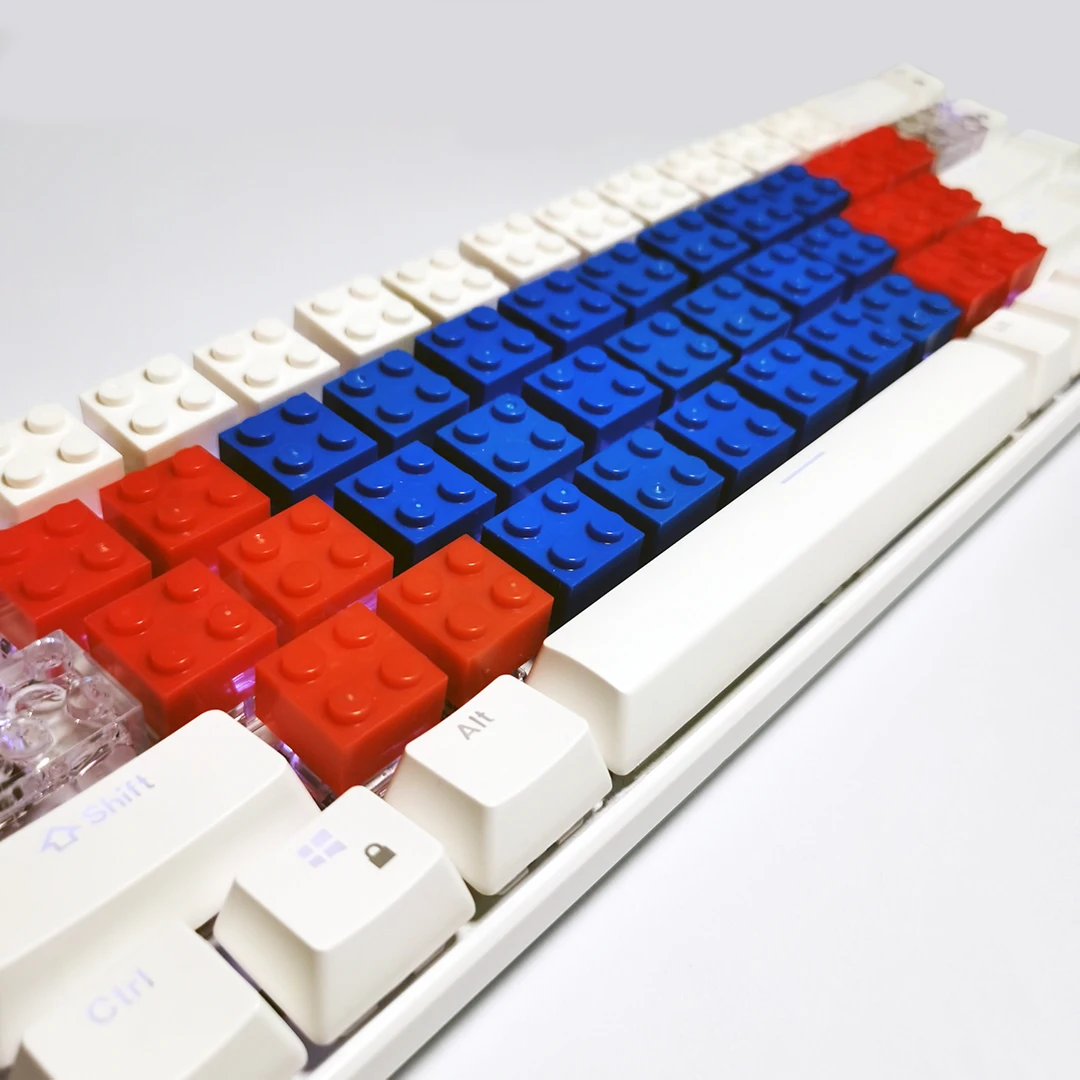 Building block keycaps Customized mechanical keyboard Personalized manual hot-swappable table decoration