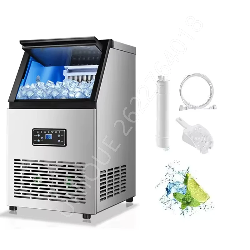 Commercial Ice Maker 40kg 60kg 90kg /24h Cube Ice Making Machine Automatic Square Ice Maker Use