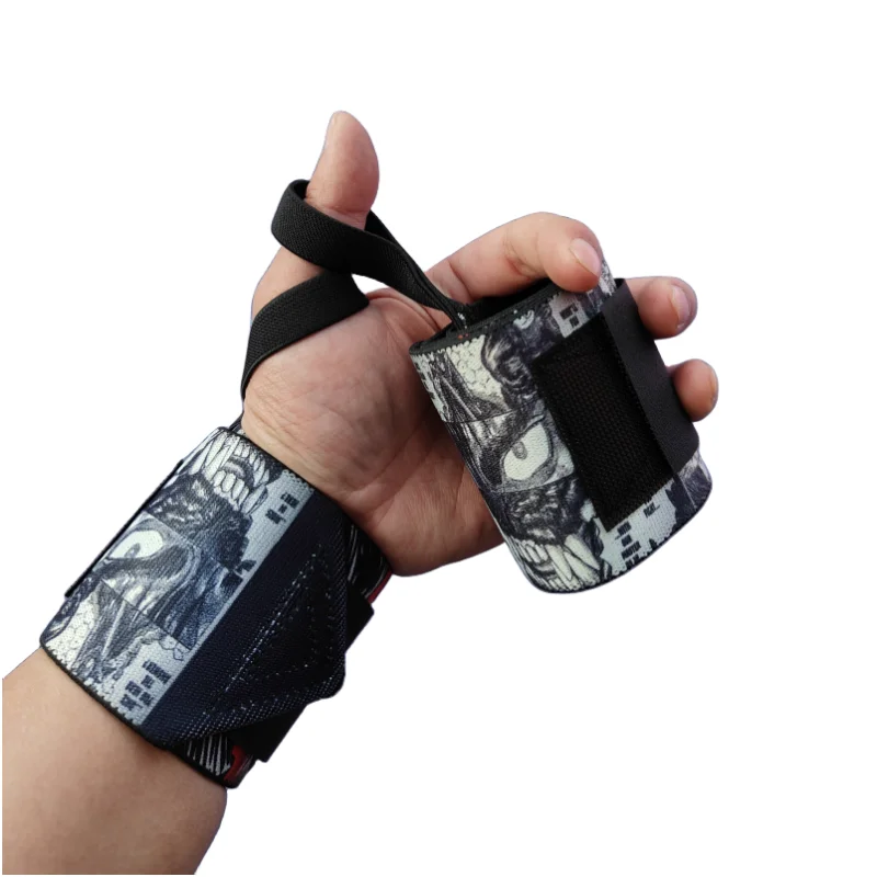 Swordsman Gym Wrist Wraps for Weightlifting Maximize Grip with Thumb Loop Power Lifting Strap Wrist Support Braces for Men Women