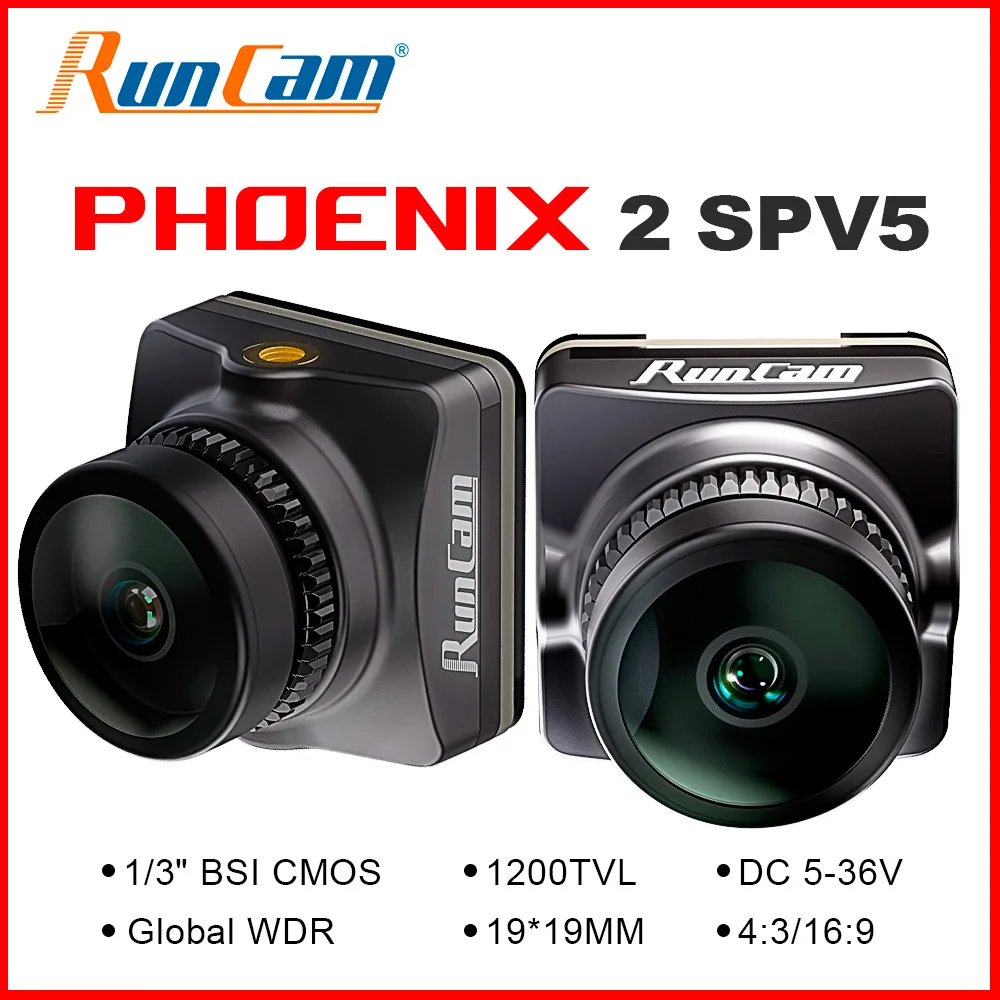 RunCam Phoenix 2 SPV5 FPV Camera 1200TVL 4:3/16:9 1/3