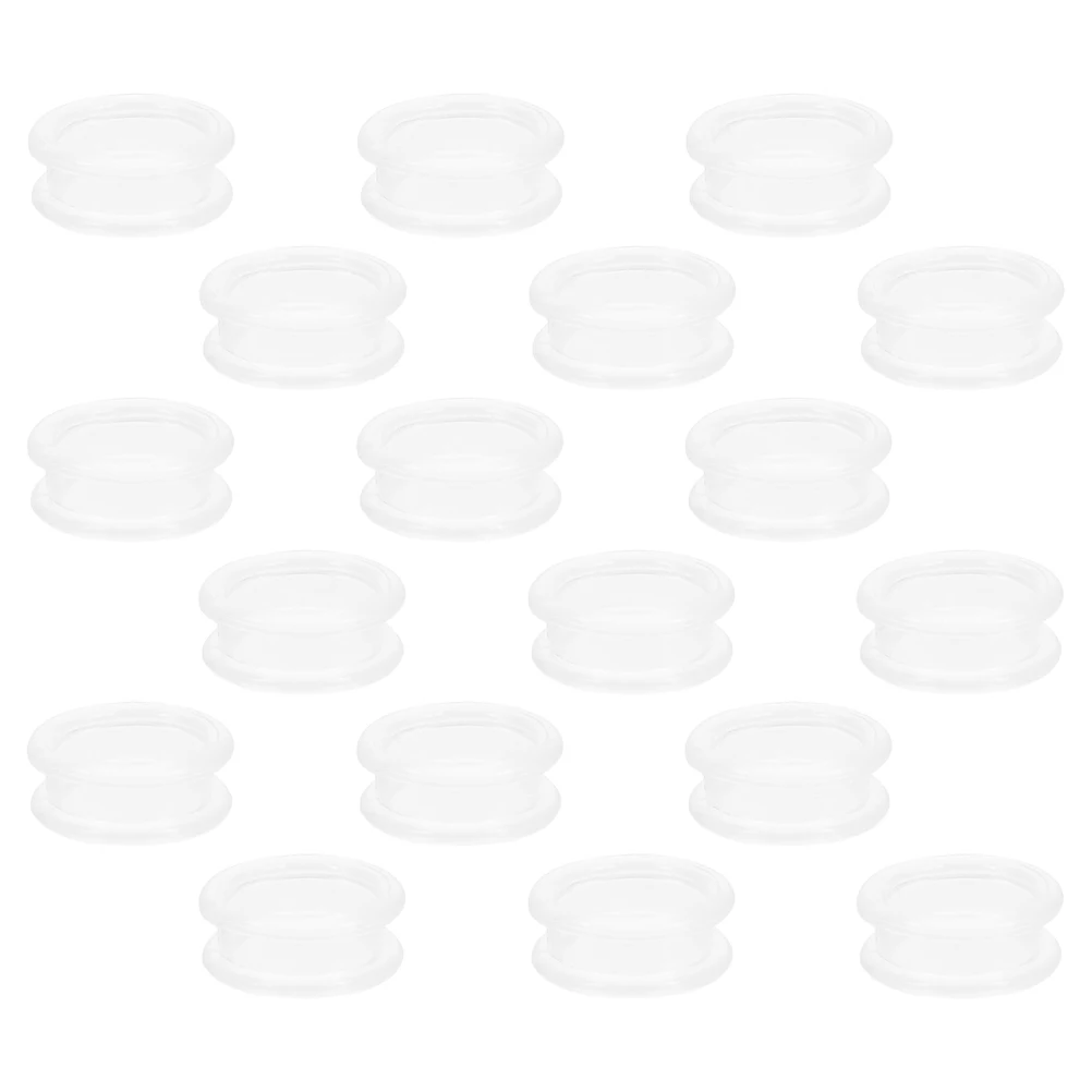 

18pcs Scissors Silicone Rings Haircutting Covers Shear Grips Inserts Soft Rubber Finger Rings Pet Grooming Barber