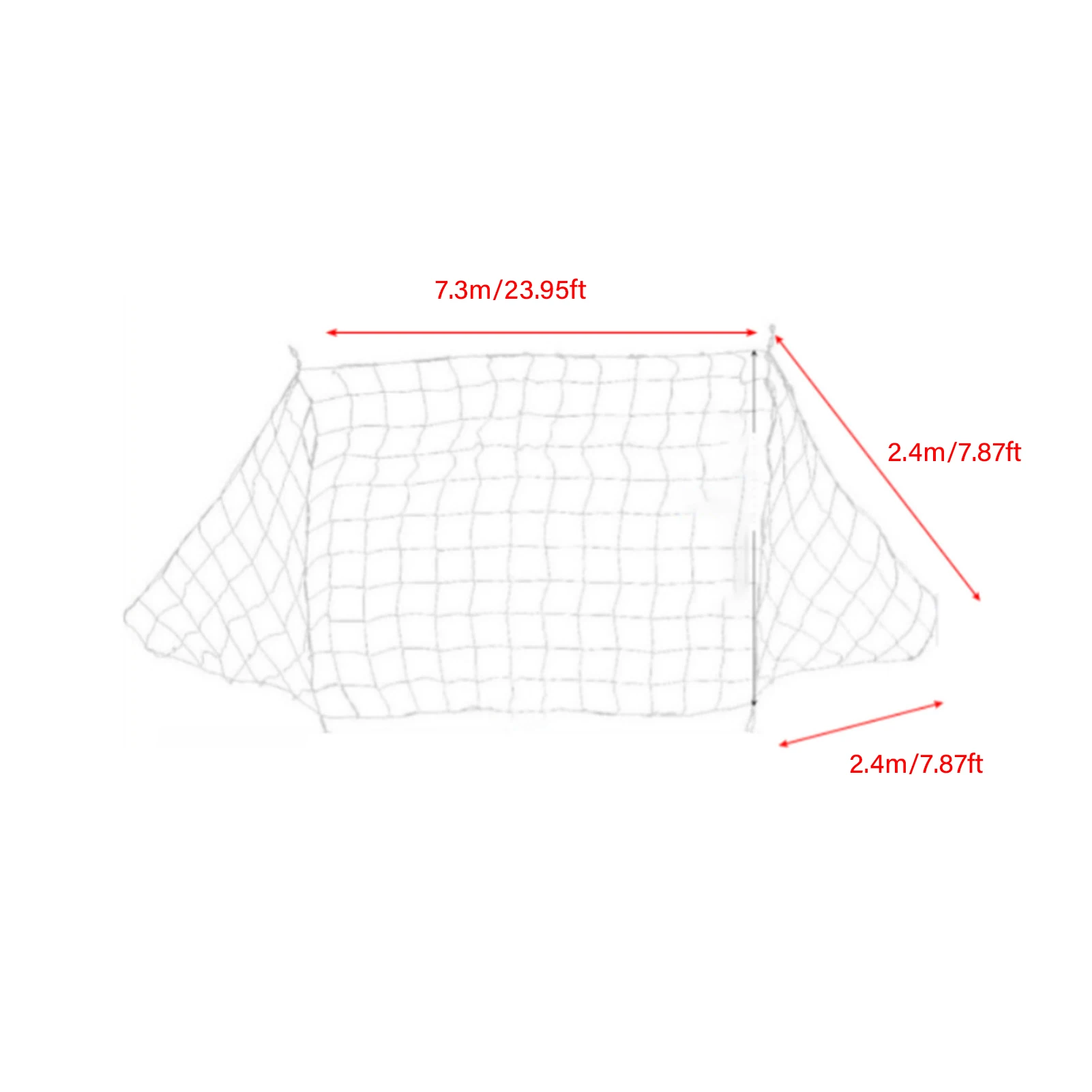 6 x 4FT Football Soccer Sports Replacement Soccer Goal Post Net for Sports Match Training Soccer Goal Net Soccer Net Soccer Post