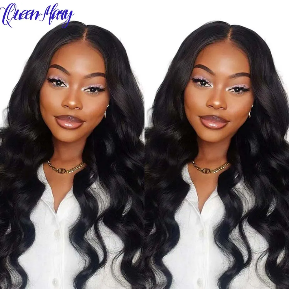 

13×4 Body Wave Transparent Lace Front Human Hair Wigs For Women Remy Brazilian Human Hair Pre Plucked 200% Density Natural Black