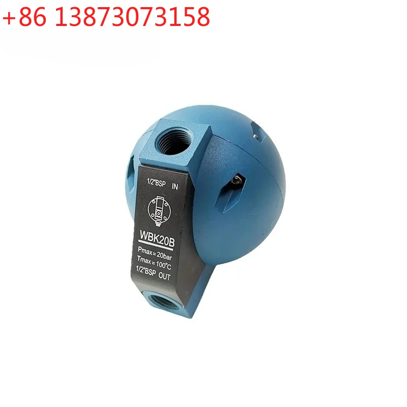 

HAD20B Round Ball Float Type Air Compressor Water Drain Valve 1/2 "BSP 400L/H 16 Bar Compressed Condensed Fluid Auto-drainer