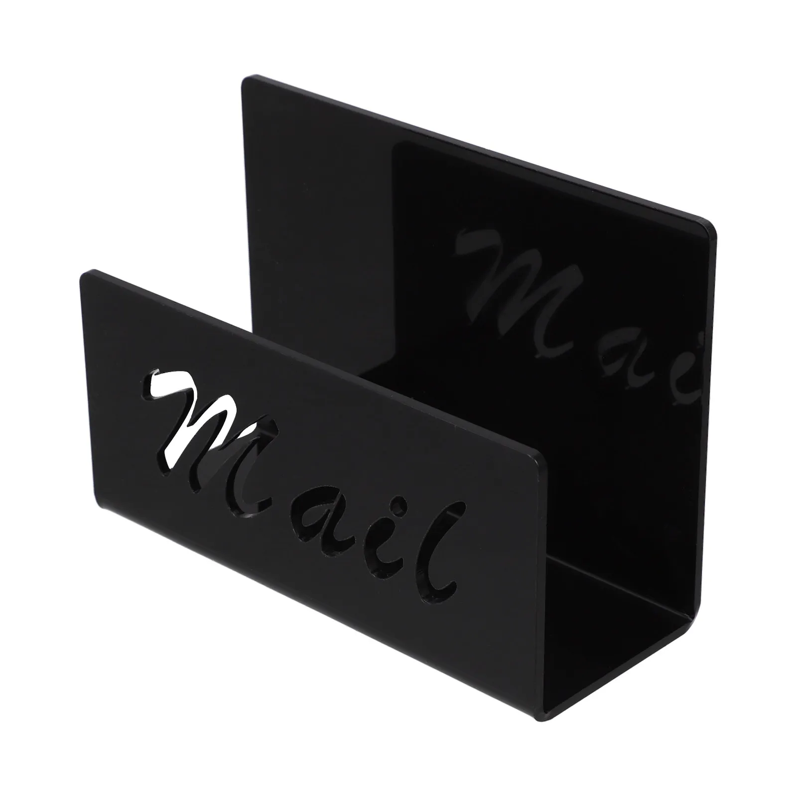 Clear Acrylic Mail Organizer Desktop Sturdy Lightweight Mail Sorter Rack Letter Holder File Rack for Desk Postcard Holder