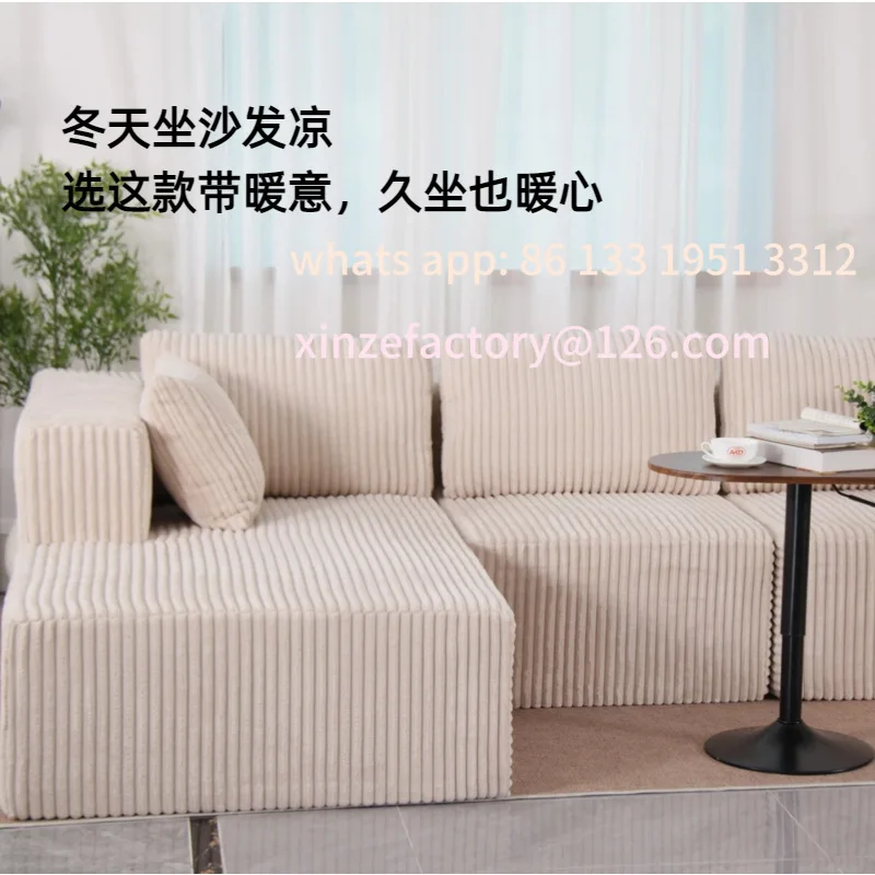 أريكة ضغط مفرغة قابلة للتخصيص قابلة للطي إيطالية بسيطة للجلوس والنوم شقة كبيرة غرفة المعيشة سروال قصير شعبي