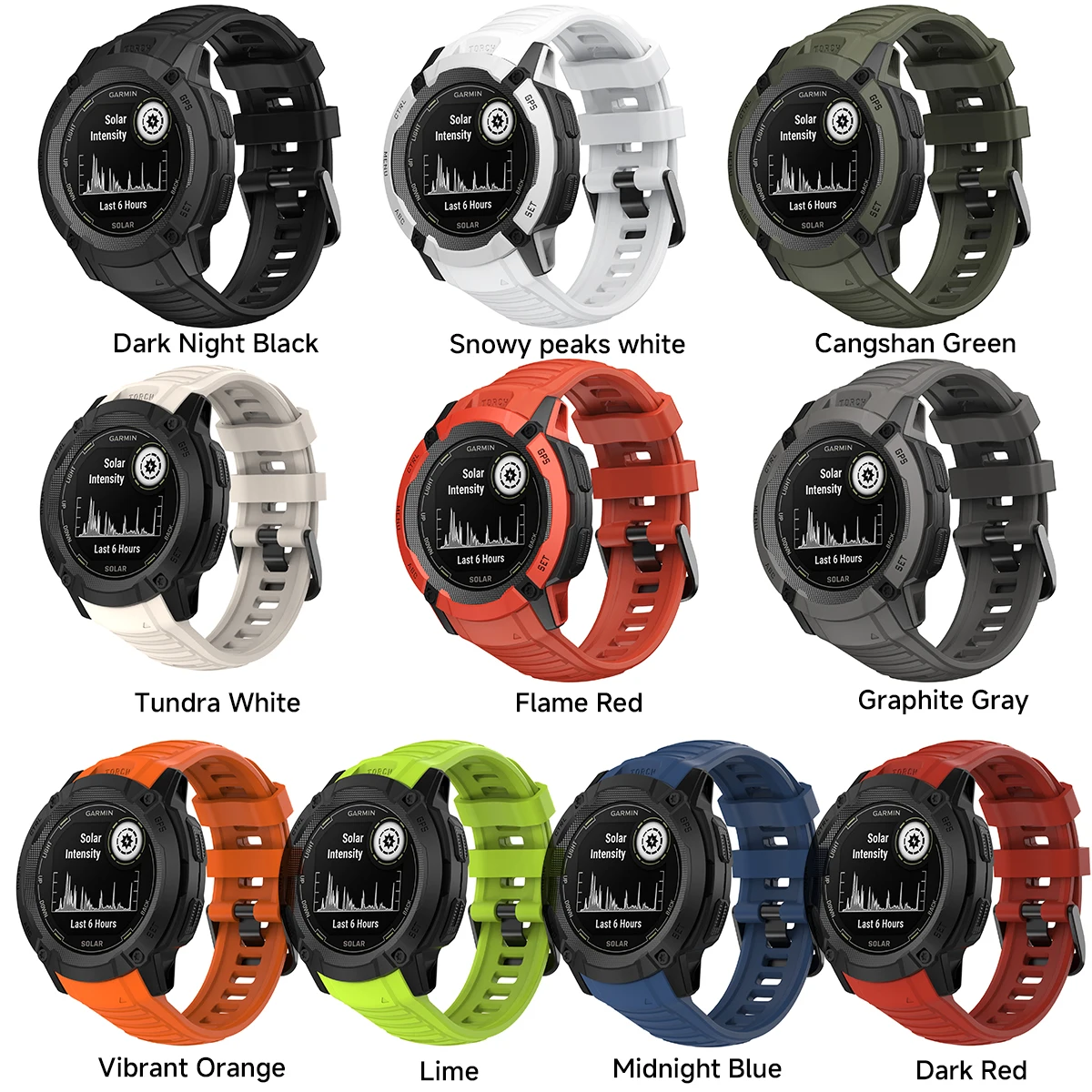 Сменный ремешок для Garmin Instinct 2X Solar Tactical Edition 26 мм, силиконовый ремешок для часов Garmin, аксессуары для часов