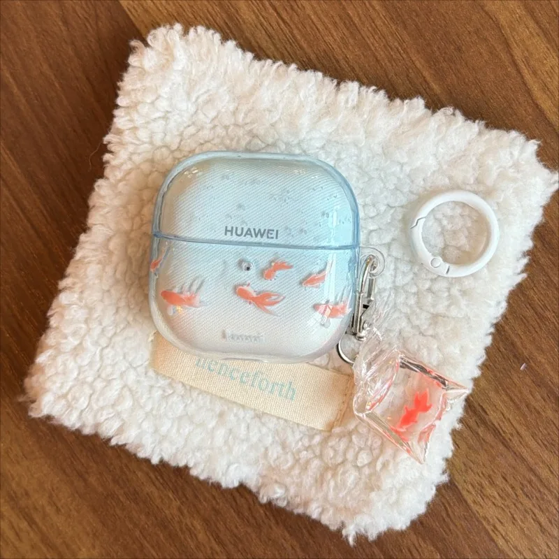 

Cute and Ornamental Koi Gradient Earphone Case for Samsung Galaxy Buds 3FE 3 Pro 2 Live FE Core TPU Soft Protective Cover Funda