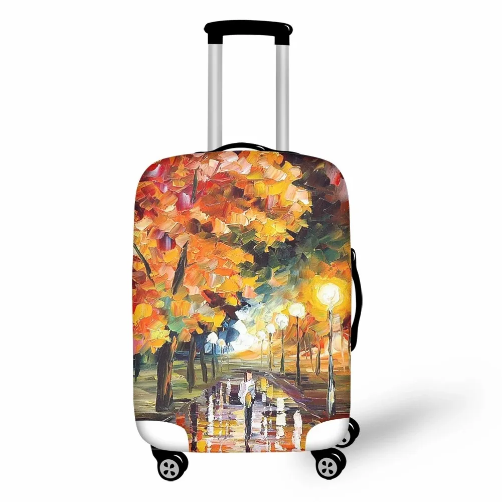 

2023 18-32inch Suitcase Cover Oil Painting Trolley Case Thicking Stretch Protection High Travel Accessories for Luggage