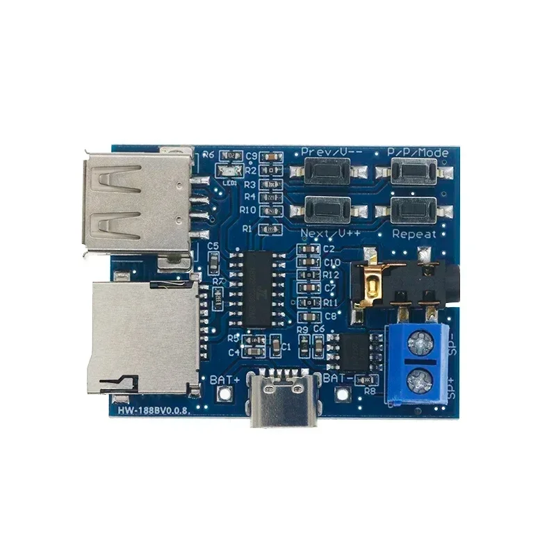 MP3 Amplifier Module Nondestructive Decoder Board Built in Amplifier Module MP3 Module Decoder TF Card U Disk Decoding Player