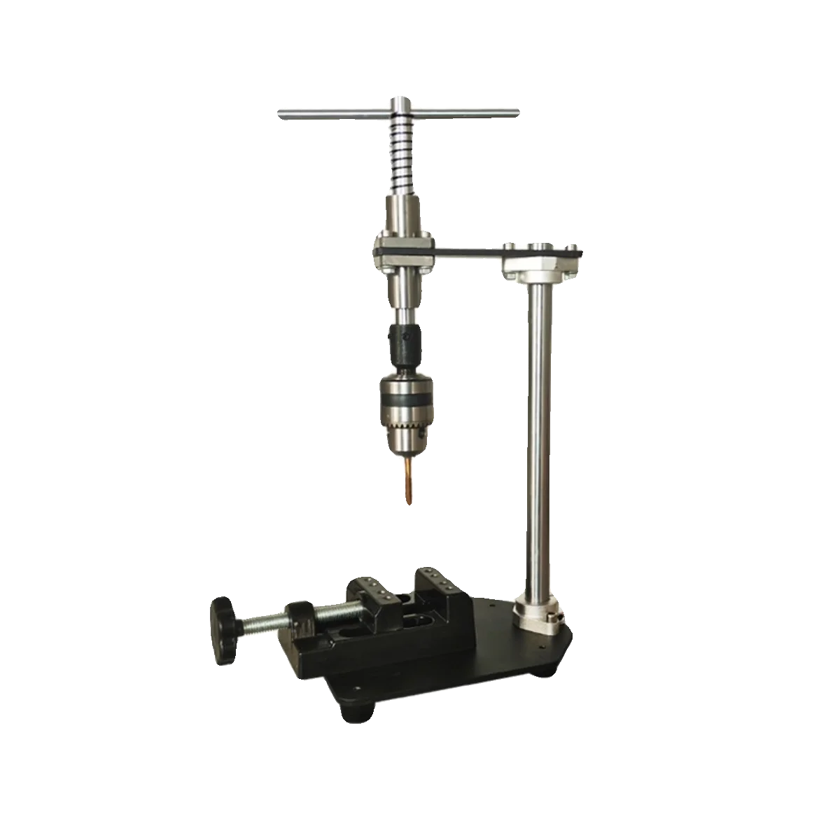 Small manual tapping rack Vertical positioning tapping fixture, hand ratchet tapping table with vise tap