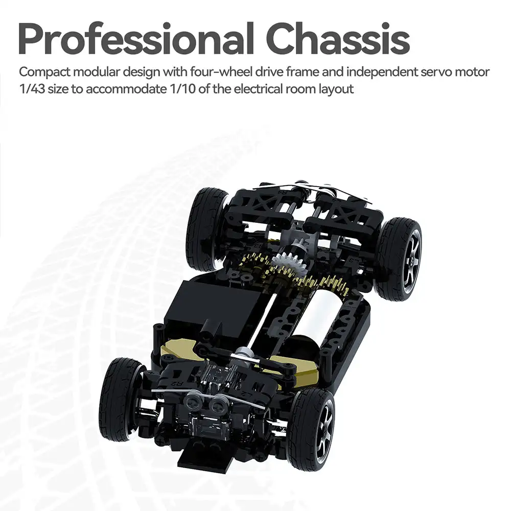 Sniclo 1/43 CA34 Rc سيارة 4wd 2.4ghz عالية السرعة التحكم سباق راديو التحكم ألعاب كهربائية التحكم عن بعد نموذج هدايا عيد الميلاد