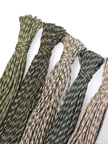 7 Kerne 550 Paracord-Schnur 5 15 30 m Durchmesser 4 mm für Outdoor-Camping-Überlebens-Lanyard Fallschirmseil Wanderzelt-Zubehör