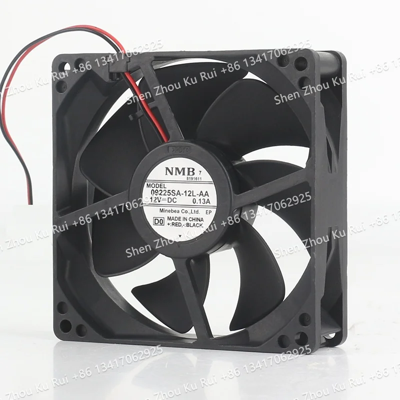 90X90X25MM Original NMB DC 12V 0.13A AC EC 9025 Dual ball Mute computer power two-wire 9CM 09225SA-12L-AA cooling fan